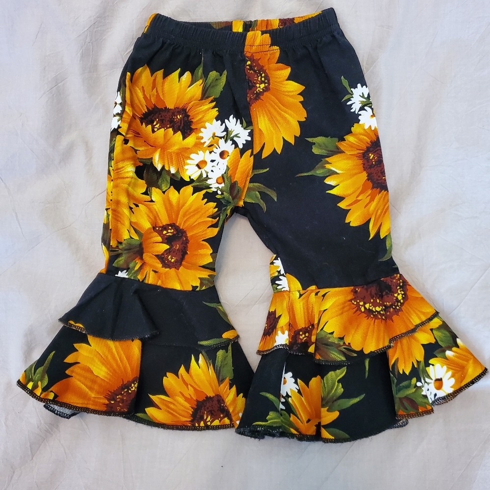 Sunflower Ruffle Kids Bottoms